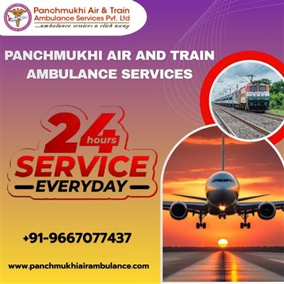 Hire Panchmukhi Air and Train Ambulance Dehradun with Medical Service