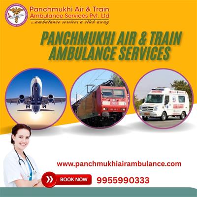 Panchmukhi Air and Train Ambulance Service in Varanasi offer skilled medical