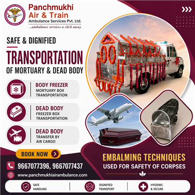 Panchmukhi Body Freezer Mortuary Box Transfer in Bangalore- maintains the authen