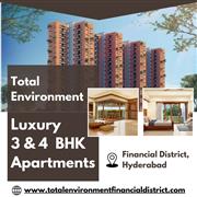 Total Environment 3 and 4 BHK Luxury Apartments in Financial District Hyderabad