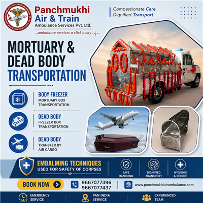 Panchmukhi Dead Body Freezer Box Transfer in Delhi- quality services delivered