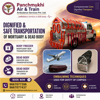 Panchmukhi Dead Body Transportation in Ahmedabad- proper safety measures