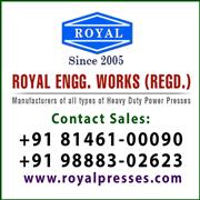 Power Press, Hydraulic Power Press, Pneumatic Power Press manufacturers exporter