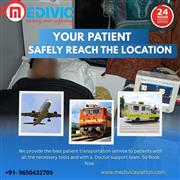 Medivic Aviation Maintaining Patients fixture During Transit in Lucknow in its T