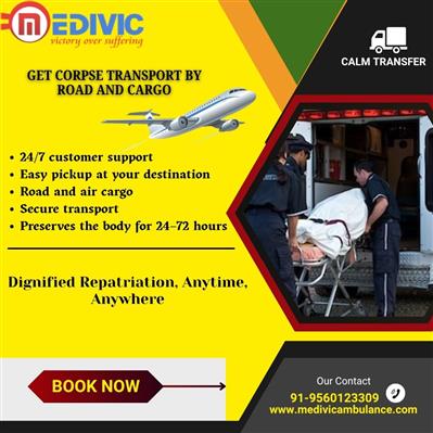 Medivic Dead Body Transit is guided by Empathy in Patna by Air Cargo