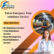 Falc Emergency Train Ambulance in Hyderabad offers safe and straightforward pati