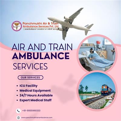 Panchmukhi Air and Train Ambulance Service in Ranchi ensures that the critical