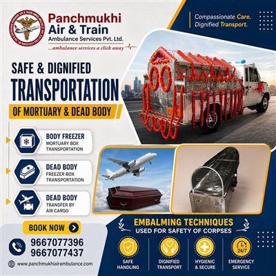 Panchmukhi Dead Body Transfer in Nagpur- decomposition is contained during the T