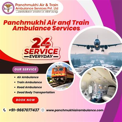 Take Panchmukhi Air Ambulance Service in Kochi with Reliable Medical Devices