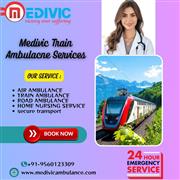 Medivic Train Ambulance in Guwahati transports patients to their destination
