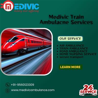 Medivic Train Ambulance in Bangalore facilitates the transfer of patients