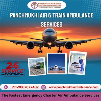 Hire Panchmukhi Air and Train Ambulance Service in Haryana with Medical Tools