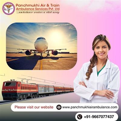 Book Panchmukhi Air and Train Ambulance Service in Bokaro with Ventilator