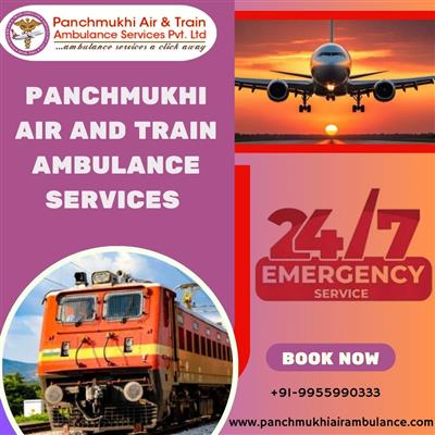 Hire Panchmukhi Air Ambulance Service in Guwahati with Full Hi-tech ICU Setup