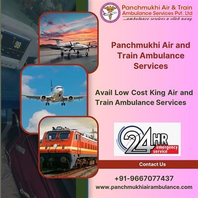 Book Hi-tech Panchmukhi Air and Train Ambulance Service in Kolkata