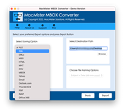 MacMister MBOX Converter for Mac