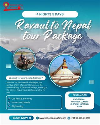 Nepal Tour Package from Raxaul