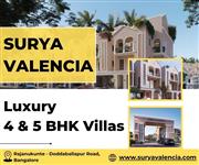 Surya Valencia 4 & 5 BHK Luxury Villas in Rajanukunte, North Bangalore