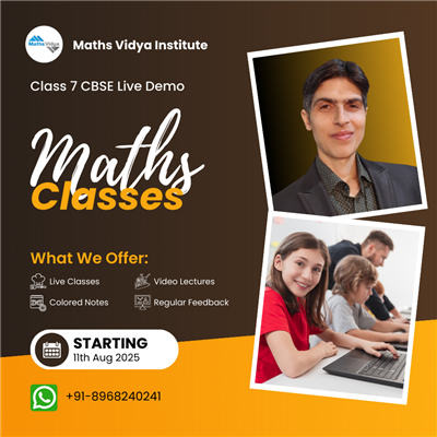 Online Maths Classes for Class 7 – CBSE Expert Tutor