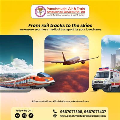 Panchmukhi Hi Tech Air and Train Ambulance in Delhi- critical care services