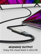 FEDUS Usb C To Hdmi Adapter 4K@60Hz Type-C To Hdmi Female Converter Cable, Porta