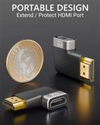 FEDUS 8K Ultra HD HDMI Connector 90 Degree L Shape Flat HDMI Male to Female Conv