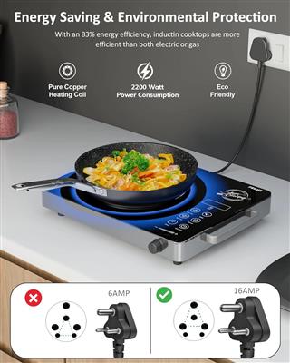 FEDUS 2200 Watts Infrared Cooktop, Energy Efficient Cook & Grill Infrared Stove,