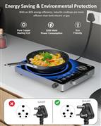 FEDUS 2200 Watts Infrared Cooktop, Energy Efficient Cook & Grill Infrared Stove,