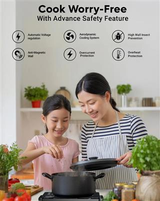 FEDUS 2200 Watts Infrared Cooktop, Energy Efficient Cook & Grill Infrared Stove,