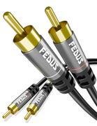 FEDUS RCA to RCA Cable Double Shielded Oxygen-Free Copper Gold Plated 2RCA to 2R