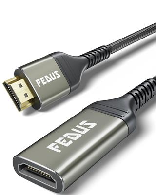 FEDUS HDMI Extension Cable Support 4K@60Hz 3D HDR, Male to Female HDMI Extender