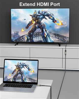 FEDUS HDMI Extension Cable Support 4K@60Hz 3D HDR, Male to Female HDMI Extender