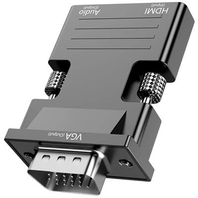 FEDUS VGA to HDMI Converter Cable, VGA to HDMI Adapter with Audio, 1080P Video D