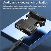FEDUS VGA to HDMI Converter Cable, VGA to HDMI Adapter with Audio, 1080P Video D