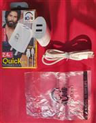 Fast Quick U&I 2.4A Mobile Phone Charger 2 USB With Type C Data Cable