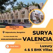 Surya Valencia - Premium 4 and 5 BHK Villas in North Bangalore