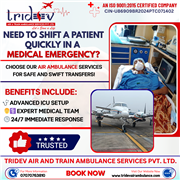 Get Ready for the emergency repatriation by Tridev Air Ambulance Services in Del
