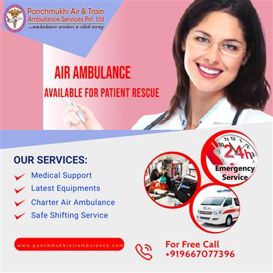 Choose Panchmukhi Budget-Friendly Air Ambulance from Allahabad with Doctor Team