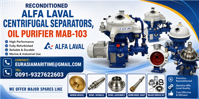 Alfa Laval oil separator purifier spare parts MAB-103B, MAB-104, MAB-205