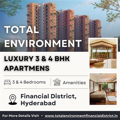 Total Environment Apartments - Spacious 3 & 4 BHK Homes for Sale in Hyderabad
