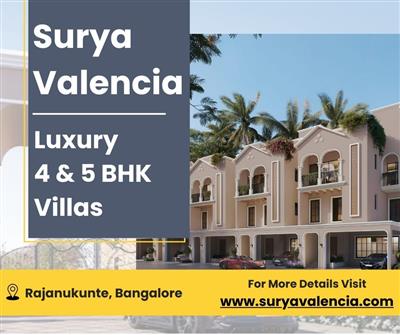 Surya Valencia Villas - Spacious 4 & 5 BHK Homes with World-Class Amenities