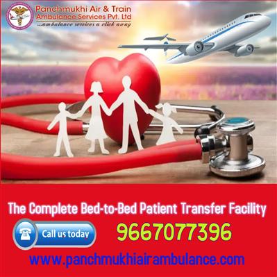 Always Shift an Emergency Patient from Dibrugarh by Panchmukhi Air Ambulance