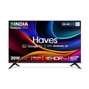 Haves 55 Inch 4k UHD Smart Android Frameless LED TV Classic In-Built BT.