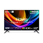 Haves 55 Inch 4k UHD Smart Android Frameless LED TV Classic In-Built BT.