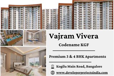 Vajram Vivera Apartments - Spacious 3 & 4 BHK Homes with Modern Amenities