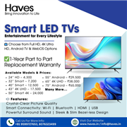 Buy Best Quality Smart Android LED TVs and Home Appliances