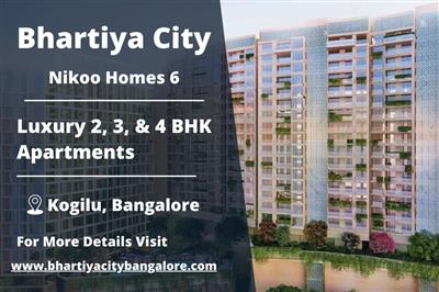 Luxury Apartments in North Bangalore - Bhartiya City Nikoo Homes 6, Kogilu
