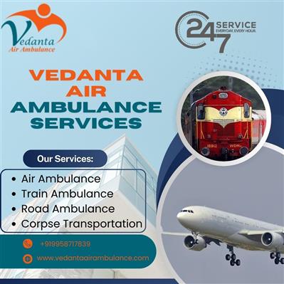 Vedanta Air Ambulance in Guwahati Is Available with Unique Medical Facilities