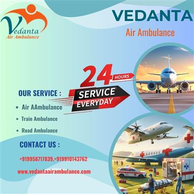 Book the Vedanta air ambulance service in Dibrugarh with impeccable planning and