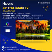 Haves 32 Inch Full HD Smart android LED TV Frameless